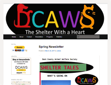 Tablet Screenshot of dcaws.org